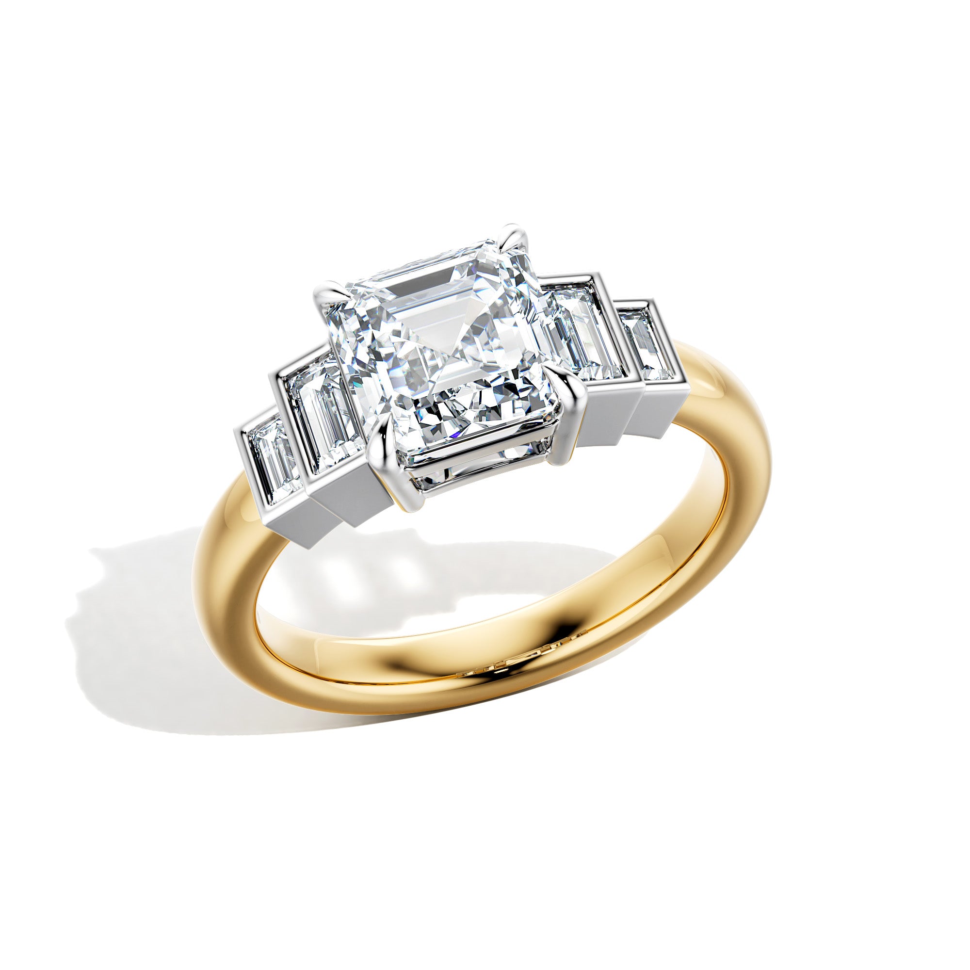 Asscher 5-stone