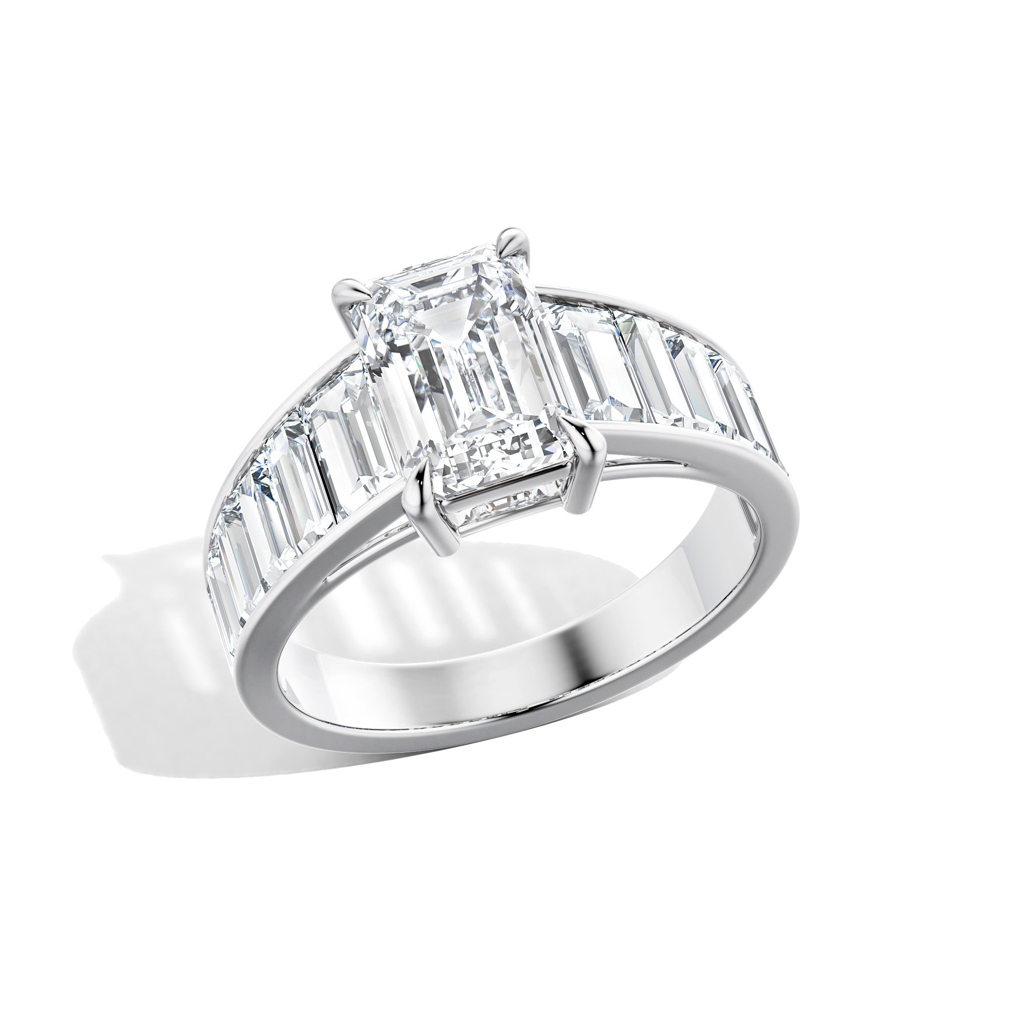 Emerald Cut Diamond Baguette