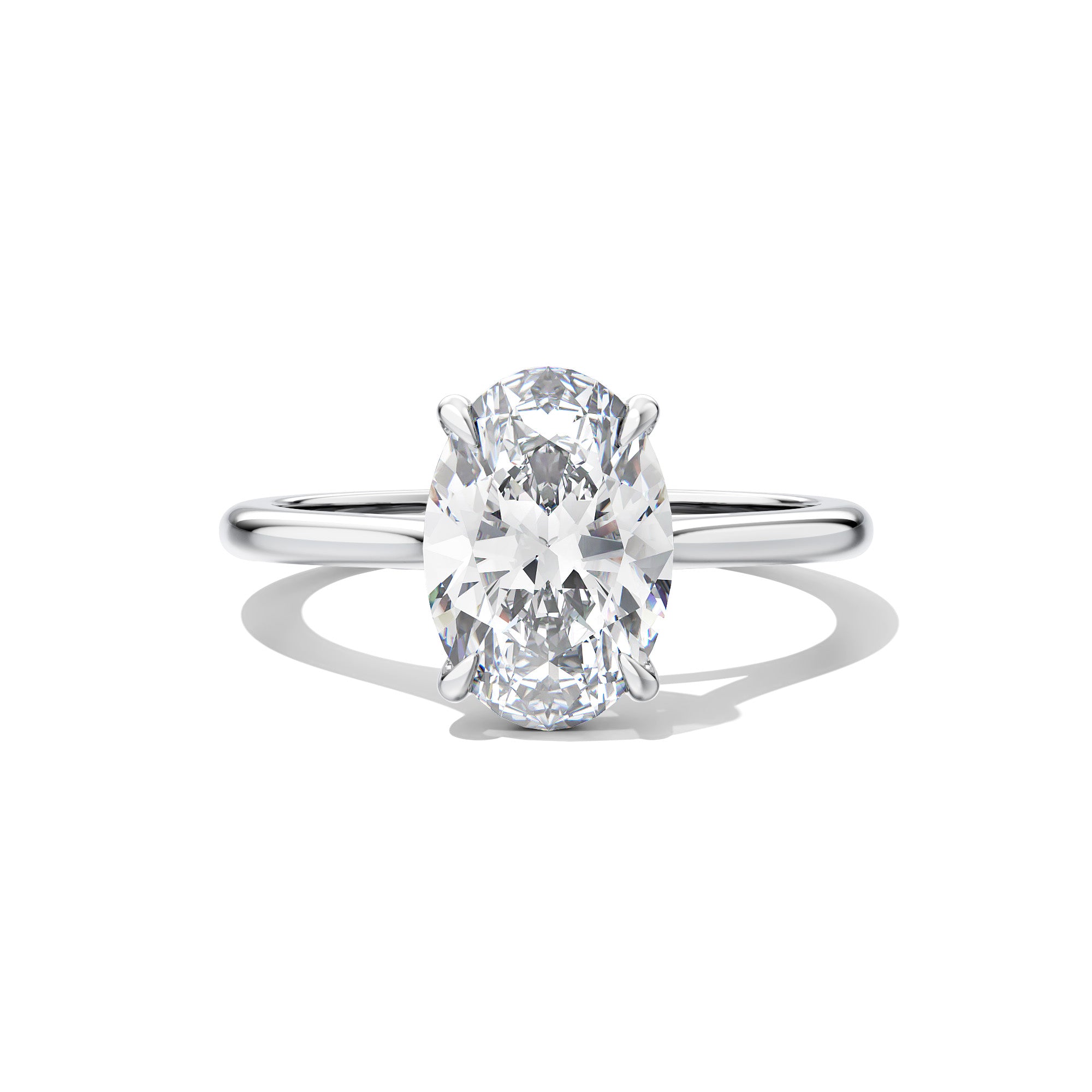 Oval Diamond Solitaire