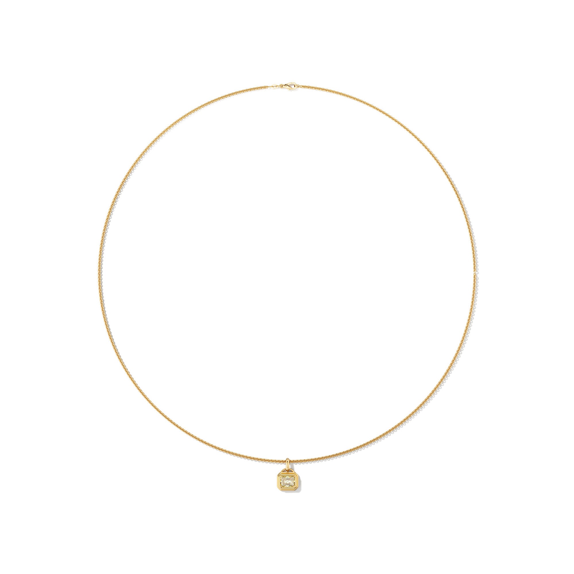 Fancy Yellow Diamond Necklace